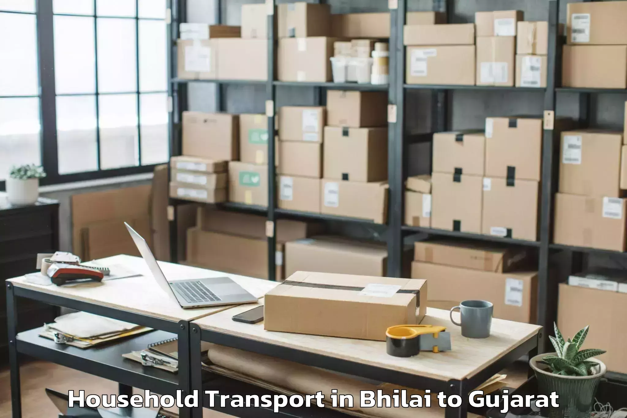 Expert Bhilai to Abhilashi University Rajkot Household Transport